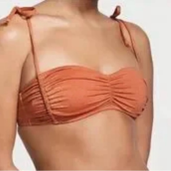 Victoria’s Secret Ruched Shimmer Bikini Top size Large - Picture 1 of 11